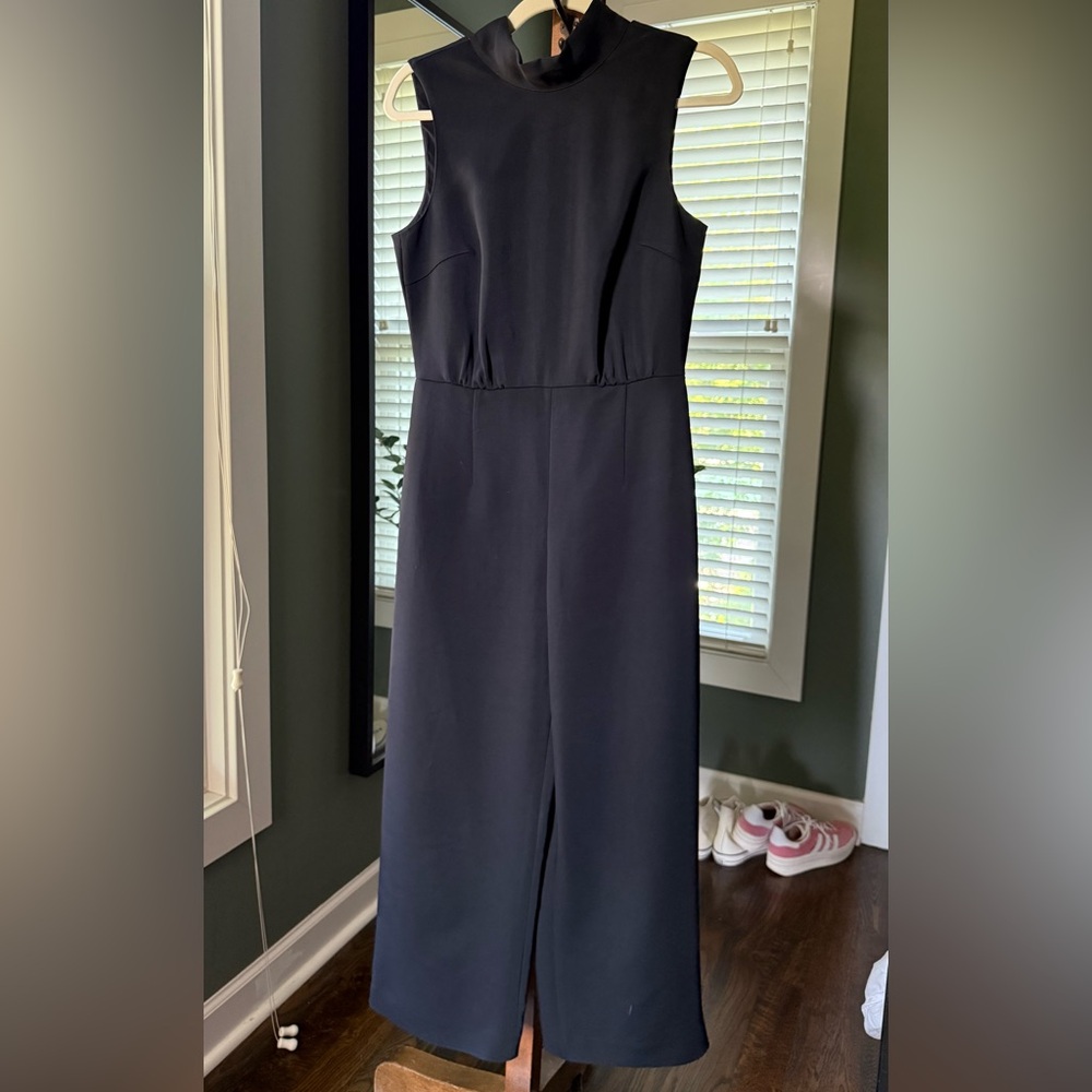 Club Monaco Tailored Black Sleeveless Jumpsuit